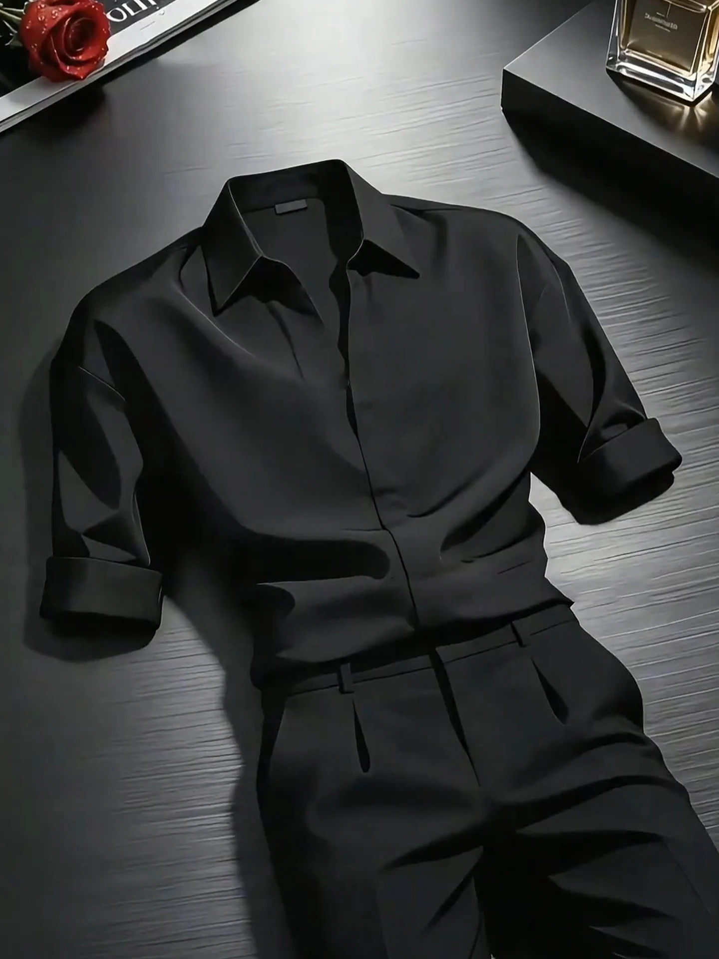Neapolitan Black Ice Silk Shirt Short Sleeve Men's Summer Fashionable Thin Half Sleeve Outerwear Standard Fit Breathable Ice ...
Neapolitan Black Ice Silk Shirt Short Sleeve Men's Summer Fashionable Thin Half Sleeve Outerwear Standard Fit Breathable Ice ...