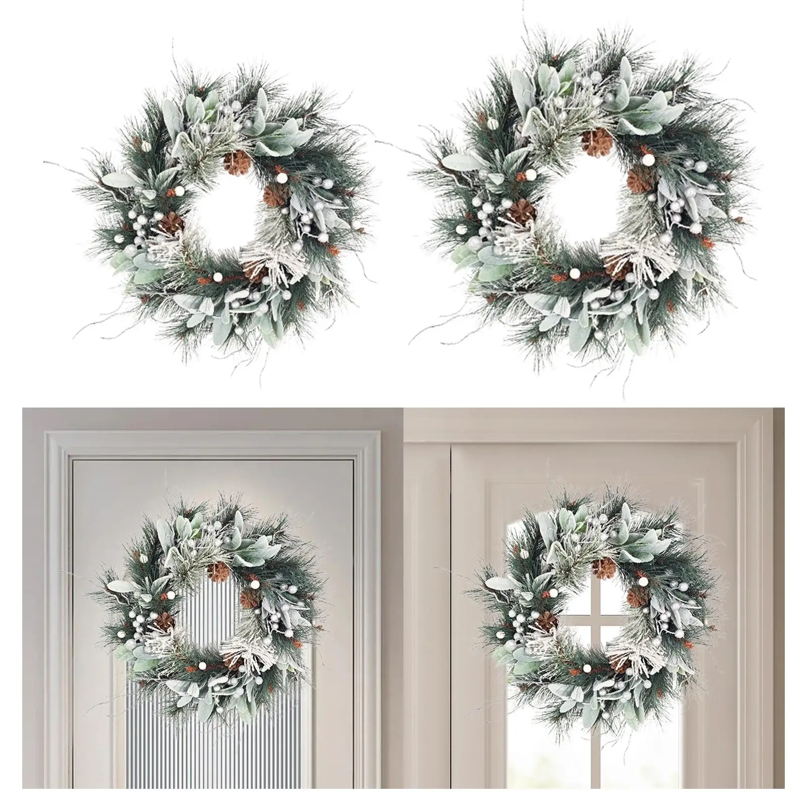 Christmas Winter Wreath,Front Door Christmas Wreath,Artificial Xmas Wreath for Indoor
Christmas Winter Wreath,Front Door Christmas Wreath,Artificial Xmas Wreath for Indoor