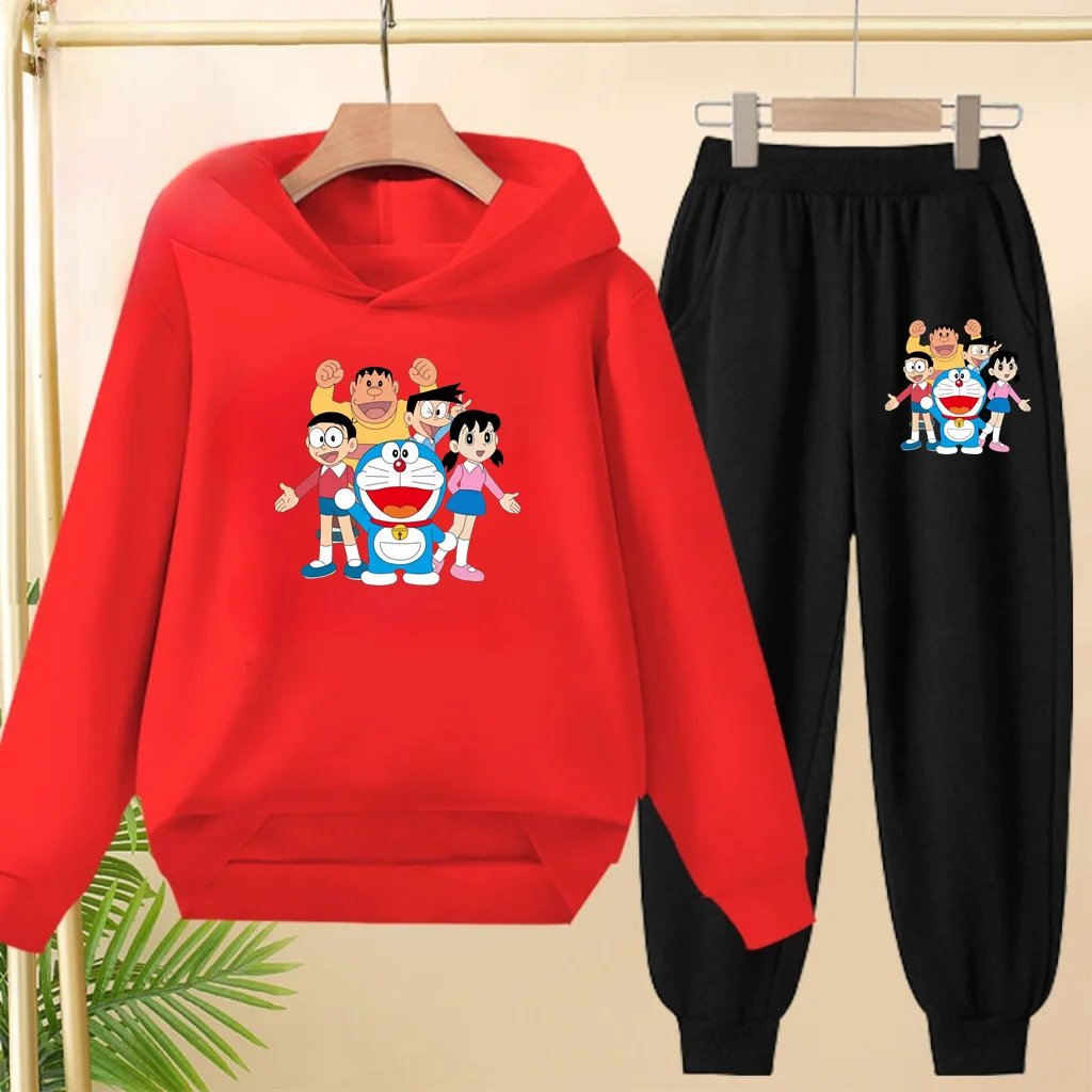 Doraemon Winter Warm Children's Hoodie Set, Casual Sporty Hooded Long Shirt and Long Pants Suitable for Boys Girls Aged 3 to 12
Doraemon Winter Warm Children's Hoodie Set, Casual Sporty Hooded Long Shirt and Long Pants Suitable for Boys Girls Aged 3 to 12