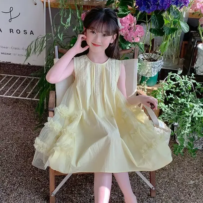 Girls Dresses Summer Style Western Mesh Dress Summer Girls Dress Children's Trendy Toddler Girl Clothes Princess Dress for Girls
Girls Dresses Summer Style Western Mesh Dress Summer Girls Dress Children's Trendy Toddler Girl Clothes Princess Dress for Girls