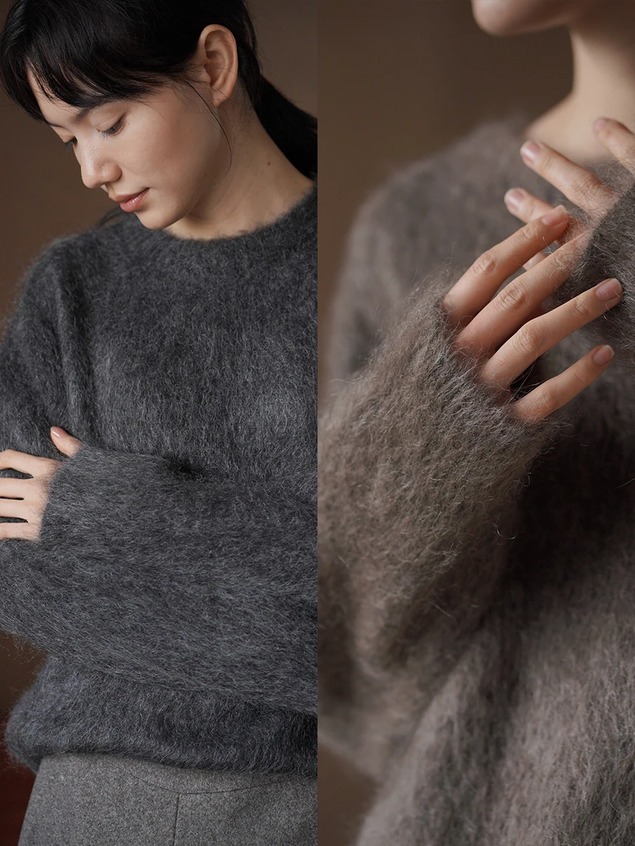 Warm Aosphere Miss Hazi Soft Camere round Ne Loose Knitted Sweater Comfortable Cozy Long Sve Women's Faion Winter
Warm Aosphere Miss Hazi Soft Camere round Ne Loose Knitted Sweater Comfortable Cozy Long Sve Women's Faion Winter