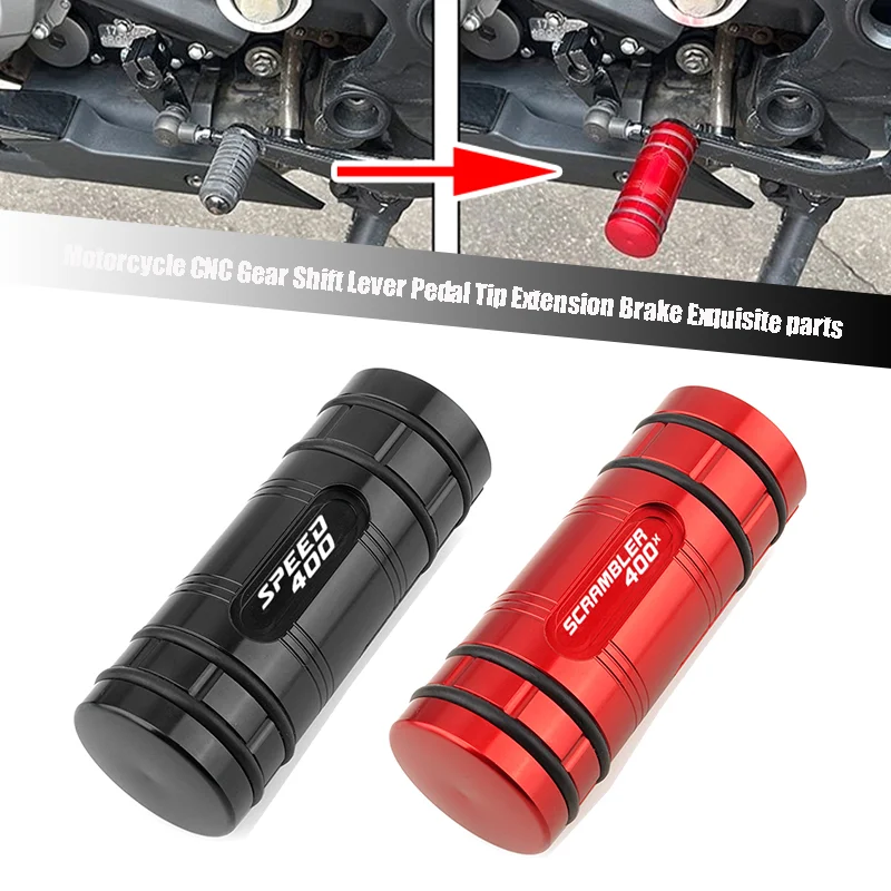 New For Scrambler 400X 400 X Speed 400 2023 2024 2025 CNC Gear Shift Lever Tip Extension Enlarger Pedal Motorcycle Accessories
New For Scrambler 400X 400 X Speed 400 2023 2024 2025 CNC Gear Shift Lever Tip Extension Enlarger Pedal Motorcycle Accessories