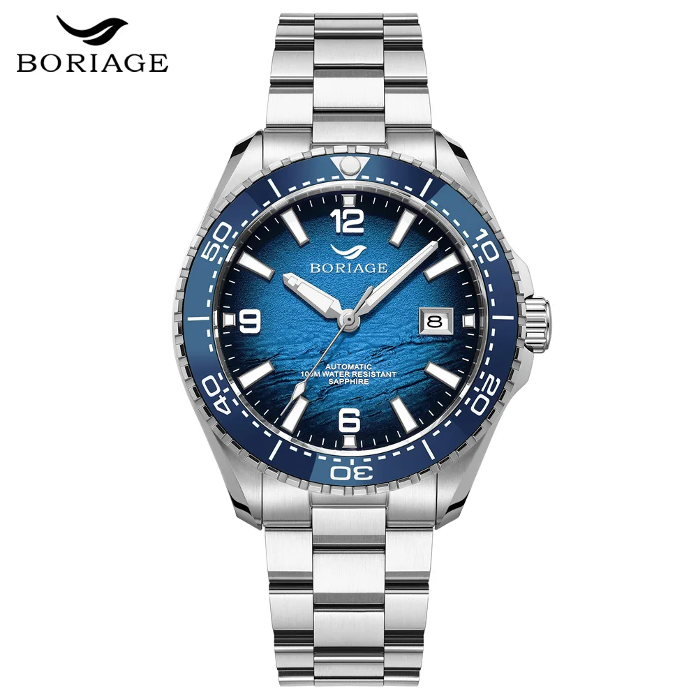 BORIAGE Automatic Mechanical Watches Luxury Men's Watch Stainless Steel Waterproof 100m Dive Watches Luminous Wristwatch
BORIAGE Automatic Mechanical Watches Luxury Men's Watch Stainless Steel Waterproof 100m Dive Watches Luminous Wristwatch