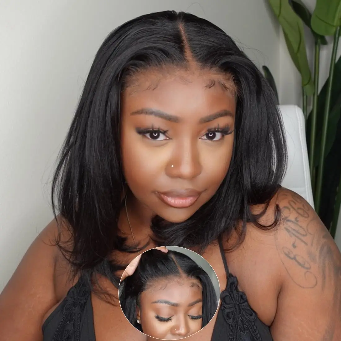 Wear Go Glueless Wig 4x4 Short Bob Wig Human Hair Bone Straight Pre Plucked Bleached Knots Pre Cut HD Lace Front Wigs YARRA
Wear Go Glueless Wig 4x4 Short Bob Wig Human Hair Bone Straight Pre Plucked Bleached Knots Pre Cut HD Lace Front Wigs YARRA