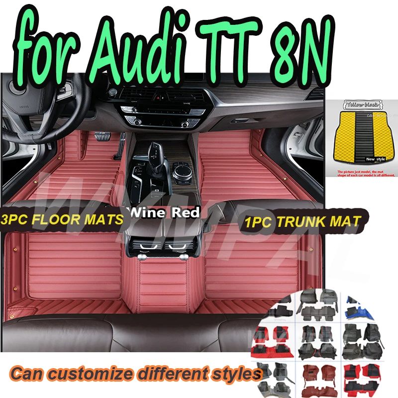 LUXURY Car Floor Mats For Audi TT 8N MK1 1998~2006 Protective Carpets Auto Rugs Luxury Leather Mat Durable Pad Set
LUXURY Car Floor Mats For Audi TT 8N MK1 1998~2006 Protective Carpets Auto Rugs Luxury Leather Mat Durable Pad Set