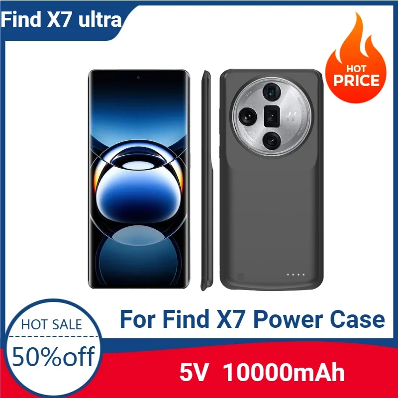 10000mAh Powerbank Cover For OPPO Find X7 Ultra Battery Cases Portable Power Bank External Battery Cover For Find X7 Power Case
10000mAh Powerbank Cover For OPPO Find X7 Ultra Battery Cases Portable Power Bank External Battery Cover For Find X7 Power Case