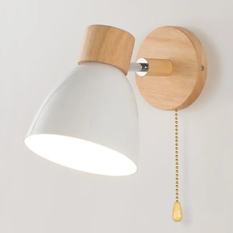 Wooden Nordic Wall Lamp With Switch Modern Sconce For Bedroom Living Room Home Lighting Macaroon 6 Color Steering Head E27
Wooden Nordic Wall Lamp With Switch Modern Sconce For Bedroom Living Room Home Lighting Macaroon 6 Color Steering Head E27