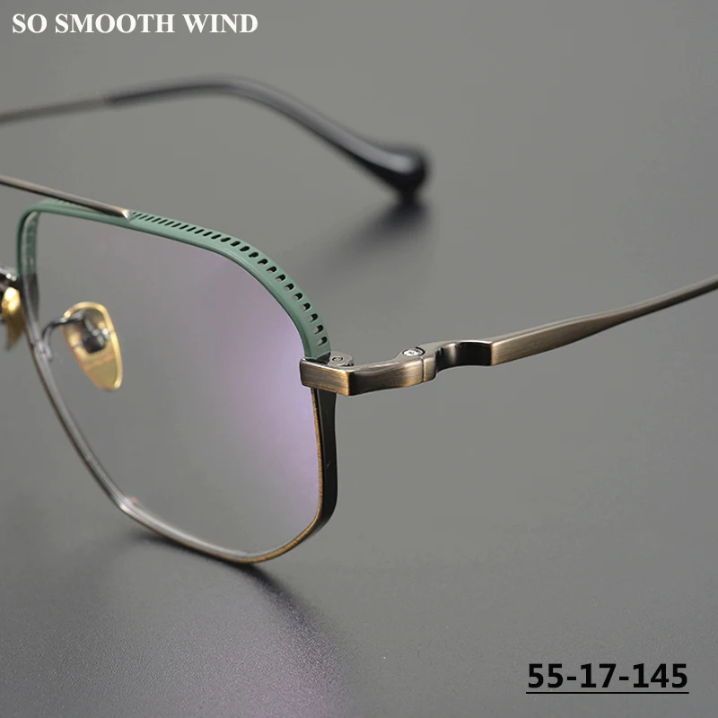 Handmade Retro Big Face Double Beam Eyeglass Frame Men Trendy Titanium Pilot Square Glasses Large Frames Design Women Spectacles
Handmade Retro Big Face Double Beam Eyeglass Frame Men Trendy Titanium Pilot Square Glasses Large Frames Design Women Spectacles