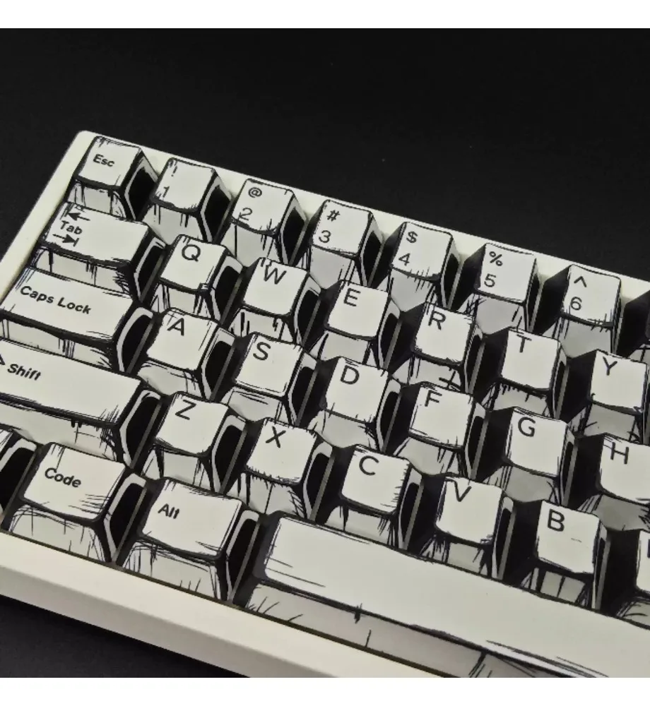 White comic original PBT keycap office supply high quality hot-selling keyboard mechanical keyboard accessories
White comic original PBT keycap office supply high quality hot-selling keyboard mechanical keyboard accessories