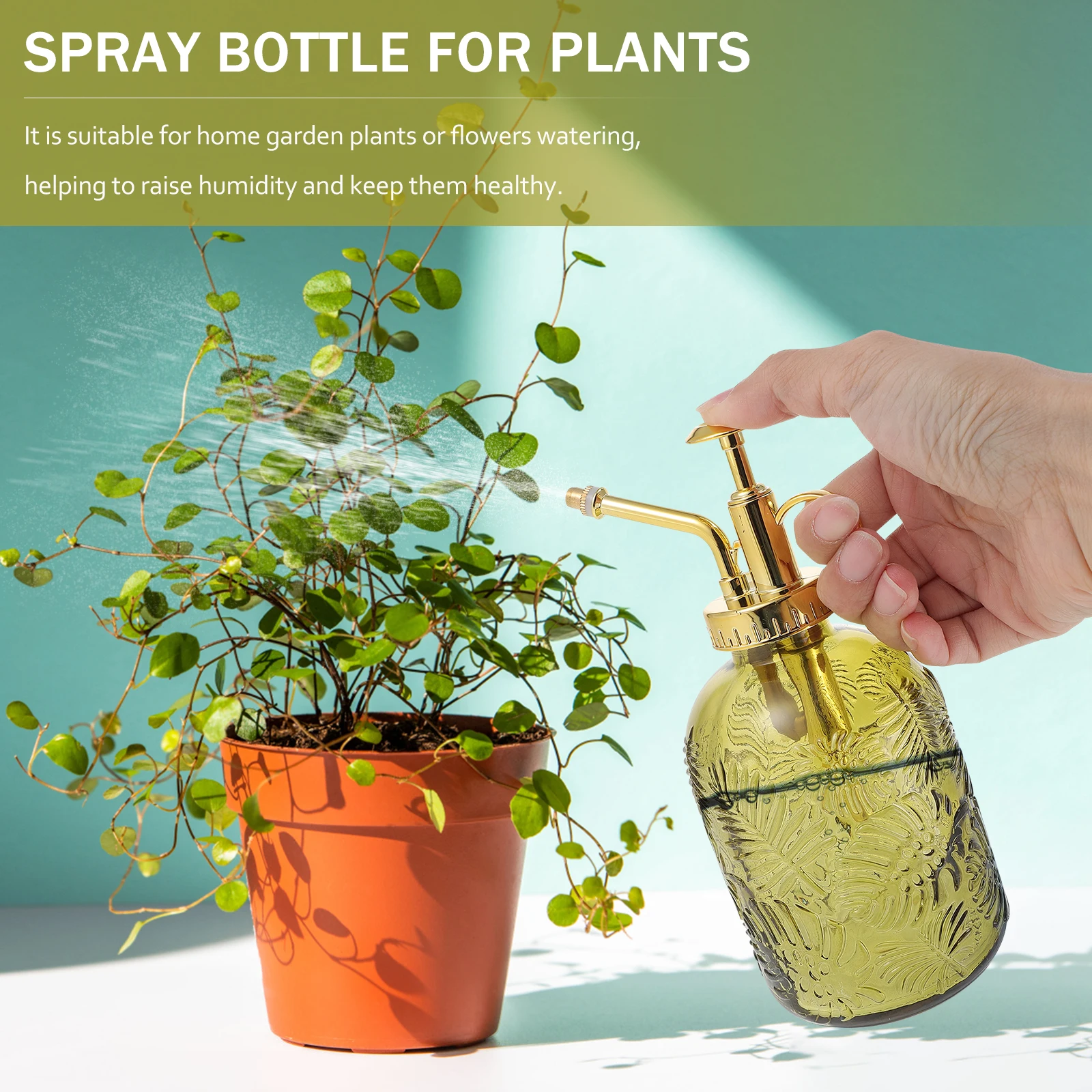 Spray Bottle 350ml for Plants Garden Sprayer Pump Rich Spraying Output Thickened Opening Durable Electroplating Nozzle Anti-Skid
Spray Bottle 350ml for Plants Garden Sprayer Pump Rich Spraying Output Thickened Opening Durable Electroplating Nozzle Anti-Skid