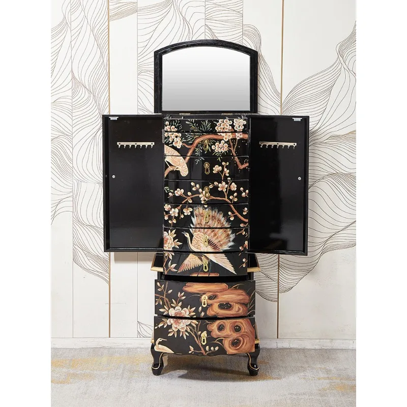 Villa Household Solid Wood Furniture Dressing Cabinet Cosmetic Cabinet With Mirror Lock Drawer Cabinet
Villa Household Solid Wood Furniture Dressing Cabinet Cosmetic Cabinet With Mirror Lock Drawer Cabinet