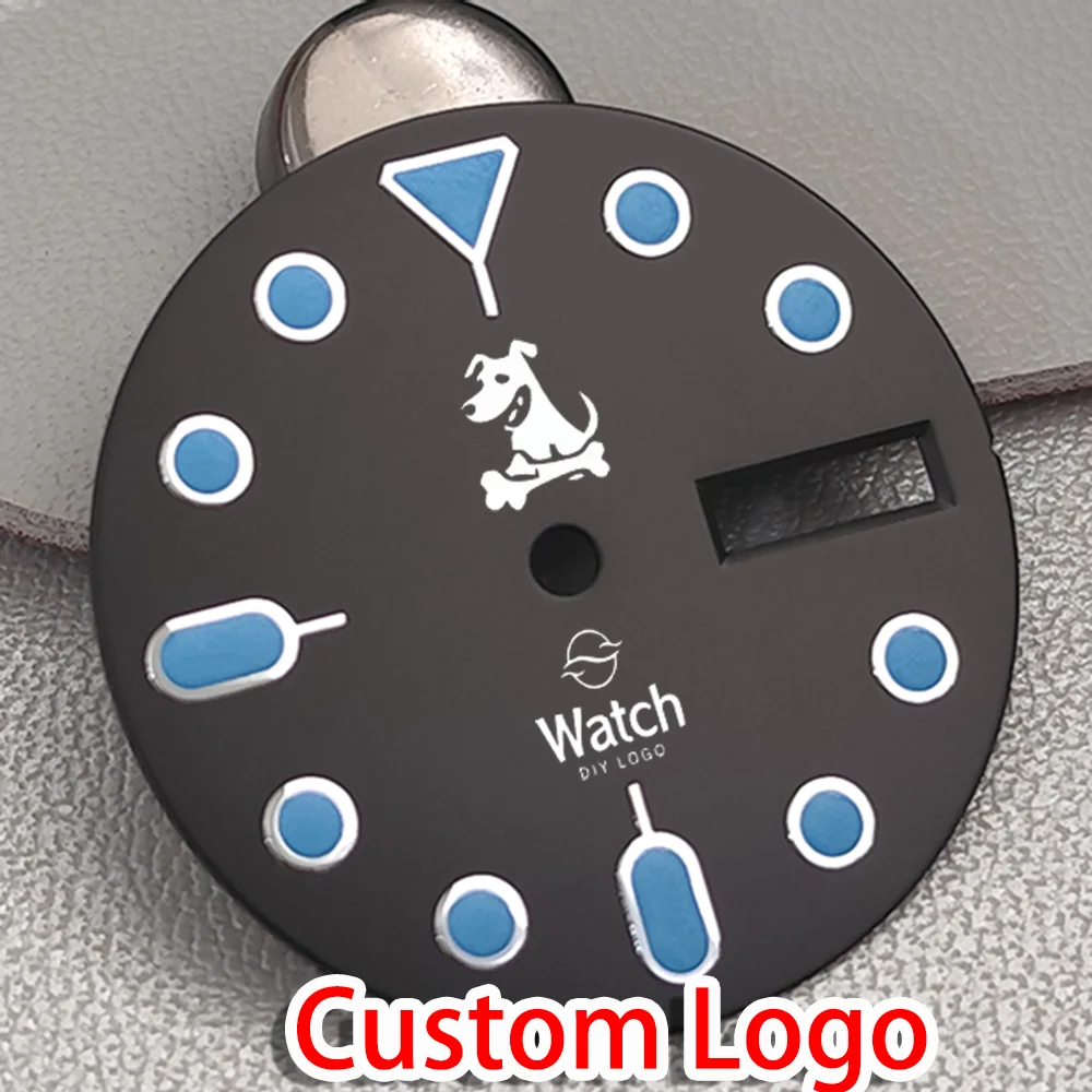 NH 36 Custom Logo Dials 28.5mm Diameter SKX007 Watches Modified Dial Calendar Week Display Green Luminous Men Watch Accessories
NH 36 Custom Logo Dials 28.5mm Diameter SKX007 Watches Modified Dial Calendar Week Display Green Luminous Men Watch Accessories