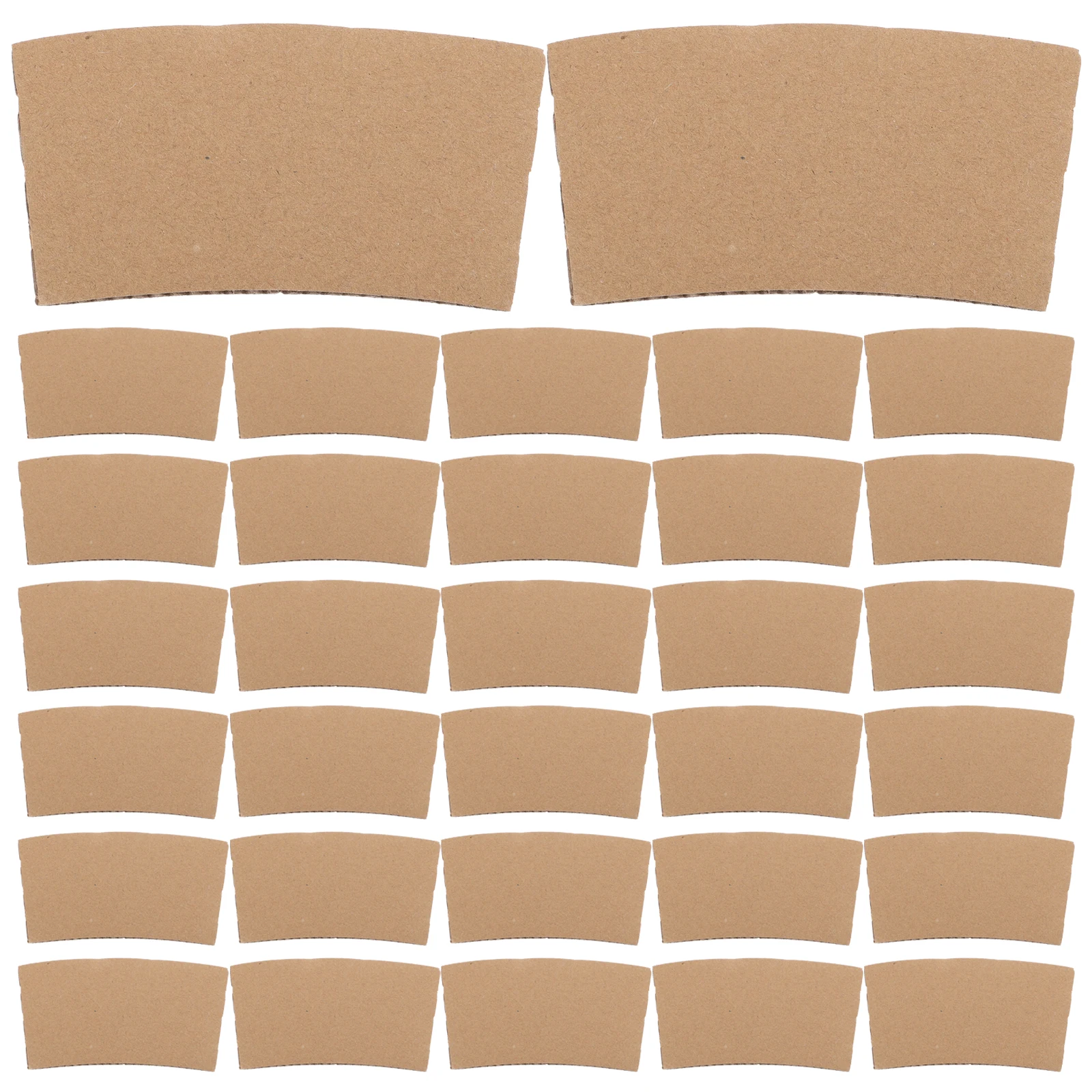 100Pcs Heat-Resistant Paper Cup Sleeve Protective Cover Anti-Scald Insulation Sleeve Non-Slip Cup Protector Anti-Scald Cover
100Pcs Heat-Resistant Paper Cup Sleeve Protective Cover Anti-Scald Insulation Sleeve Non-Slip Cup Protector Anti-Scald Cover
