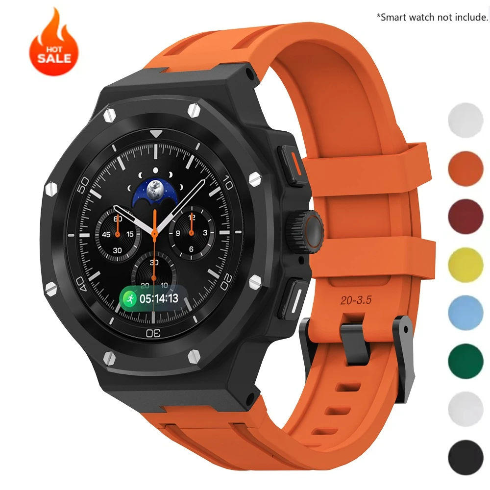 Luxury Modification Kit Case For Samsung Galaxy Watch 8 40MM 44MM Metal Protective Cover Silicone Strap Watch 8 Classic 46MM
Luxury Modification Kit Case For Samsung Galaxy Watch 8 40MM 44MM Metal Protective Cover Silicone Strap Watch 8 Classic 46MM
