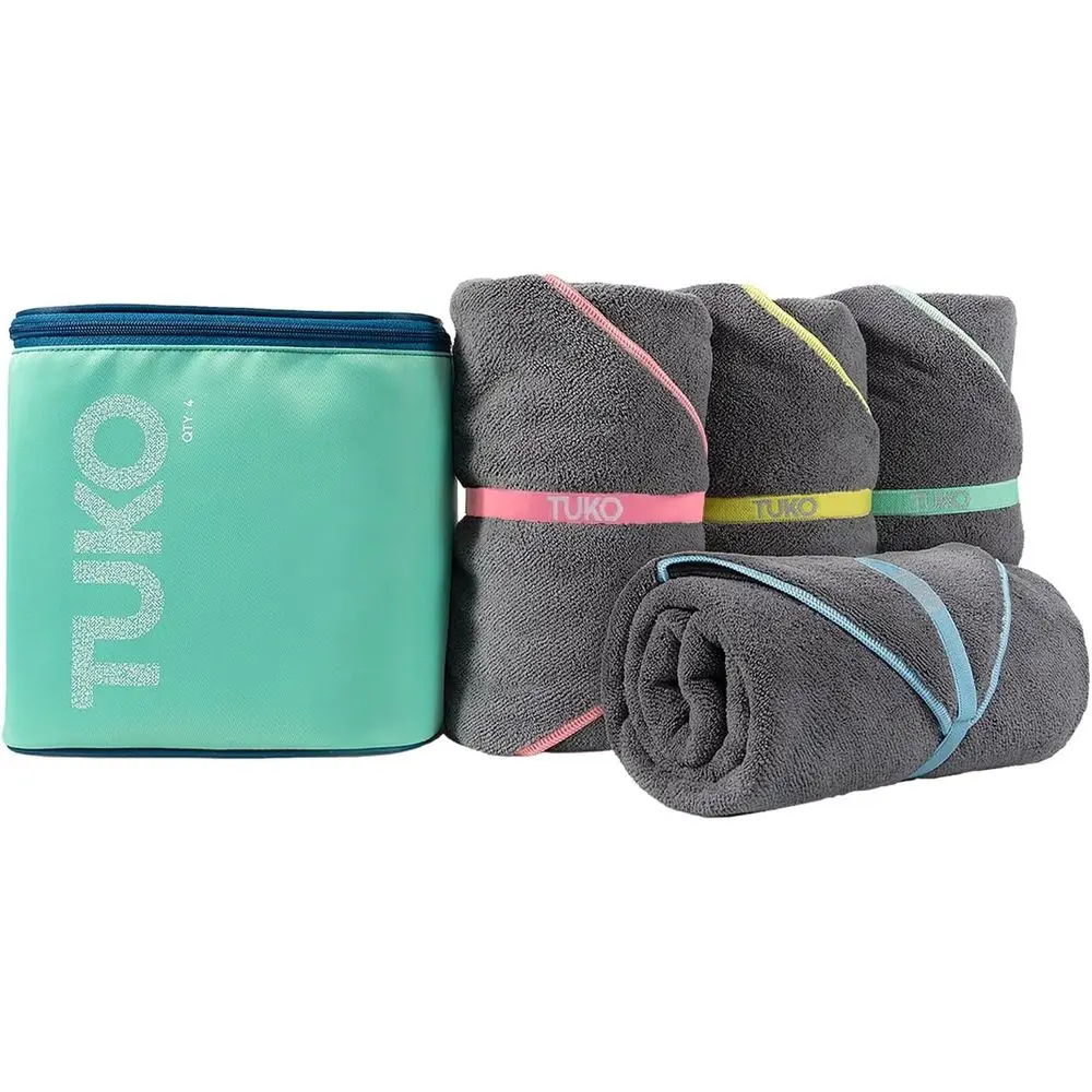 4-Pack Quick-Dry Beach Towels with Waterproof Case, Lightweight and Sand-Resistant, Ideal for Travel, Boat, Swim, and Beach, 60
4-Pack Quick-Dry Beach Towels with Waterproof Case, Lightweight and Sand-Resistant, Ideal for Travel, Boat, Swim, and Beach, 60