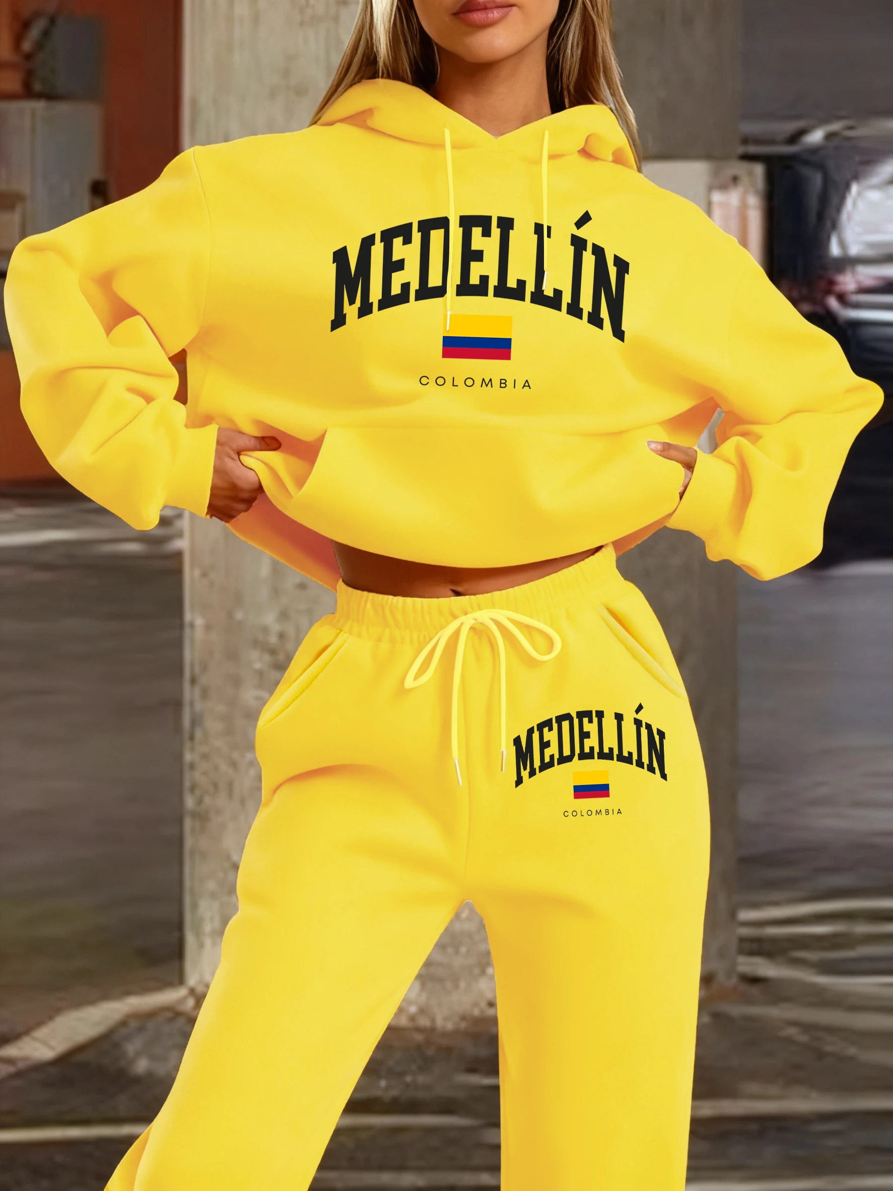 Medellin Colombia Letter And Flag Print Woman Hoodie 2Pc Set Soft Comfy Sportswear Fleece Street Sweatpants Casual Jogging Pants
Medellin Colombia Letter And Flag Print Woman Hoodie 2Pc Set Soft Comfy Sportswear Fleece Street Sweatpants Casual Jogging Pants