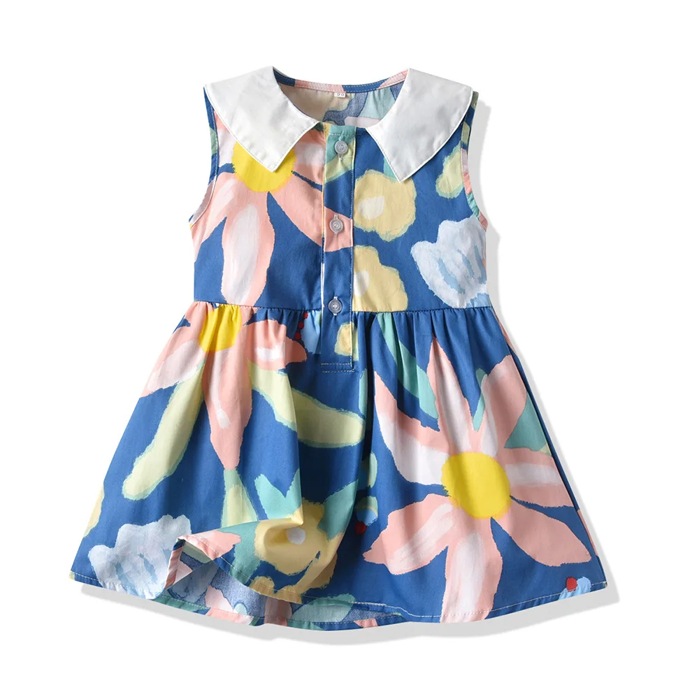 Baby Girl Dress Cotton Flower Print Garden Ranch Sweet 1 2 3 4 5 6 7 Kids Clothes Beautiful Sleeveless Children's Casual Dresses
Baby Girl Dress Cotton Flower Print Garden Ranch Sweet 1 2 3 4 5 6 7 Kids Clothes Beautiful Sleeveless Children's Casual Dresses