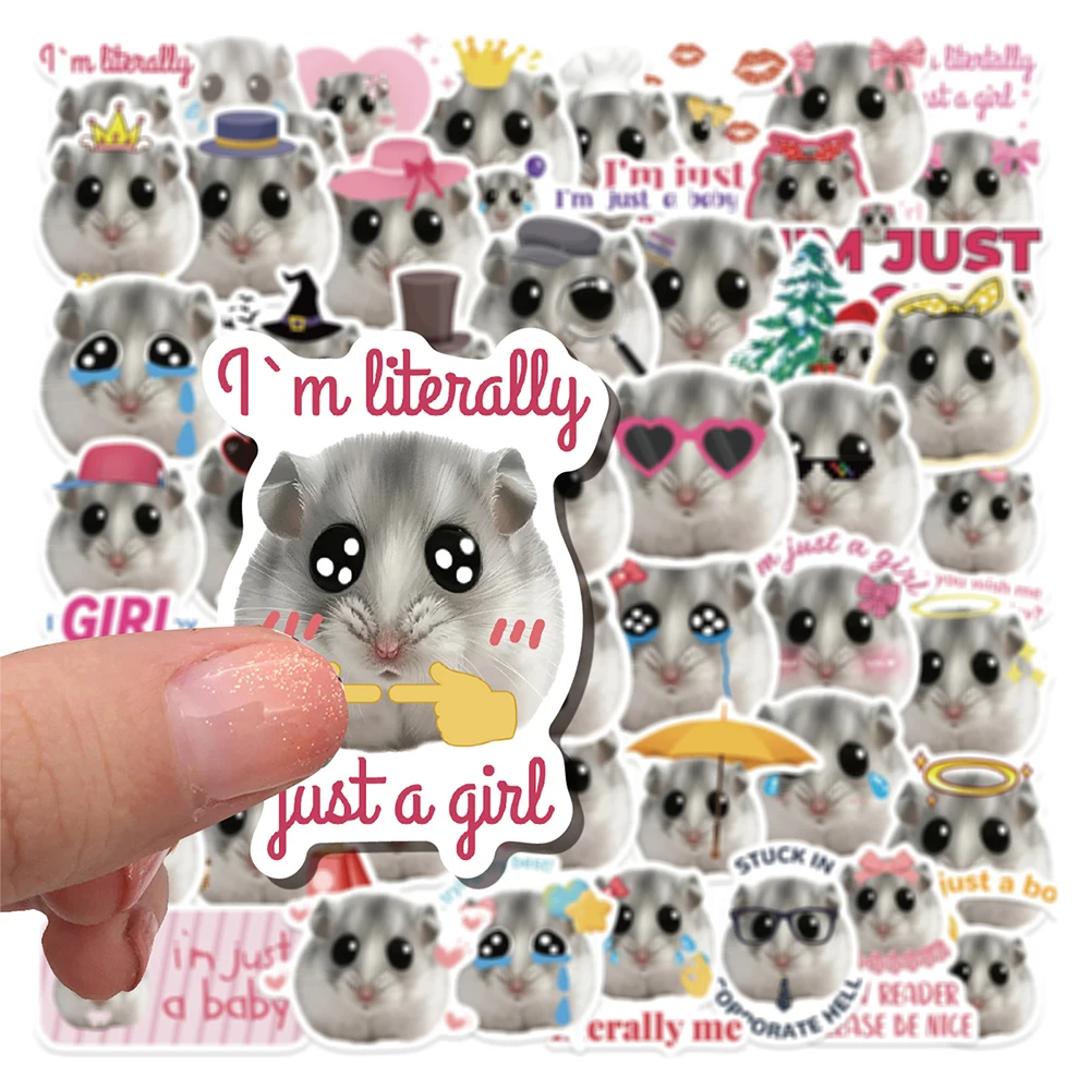 10/30/50pcs Kawaii Cartoon Hamster Funny Meme Stickers Decals for Phone Scrapbook Skateboard Waterproof Cute Sticker
10/30/50pcs Kawaii Cartoon Hamster Funny Meme Stickers Decals for Phone Scrapbook Skateboard Waterproof Cute Sticker