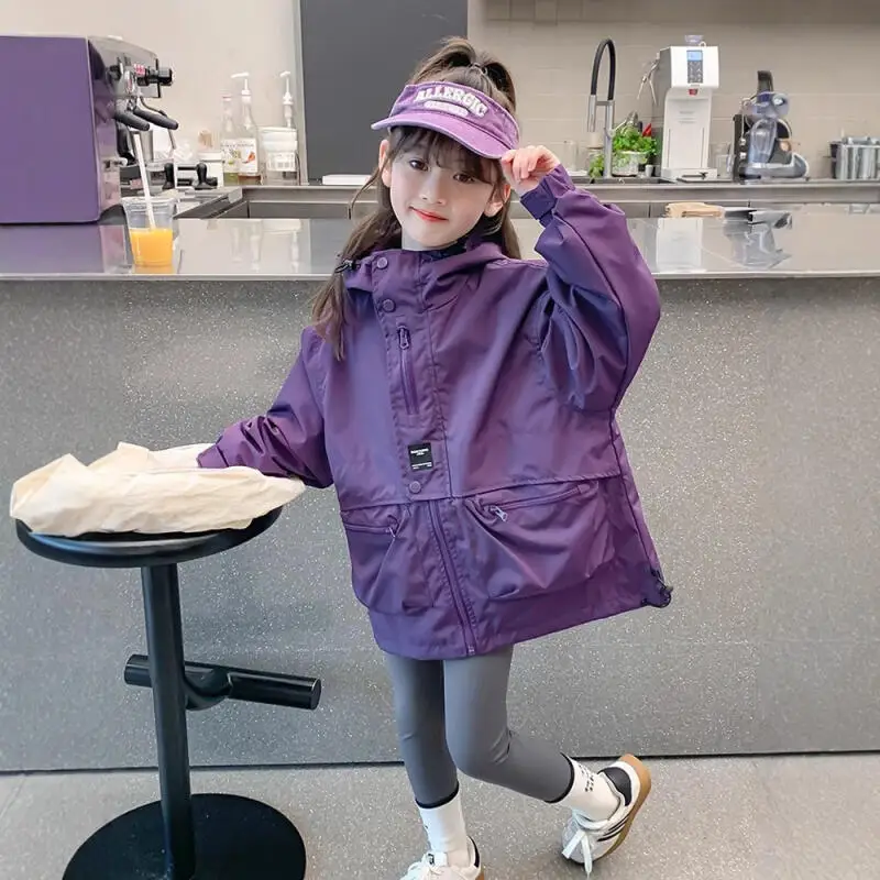 Kawaii Girl Fashion Outdoor Jackets Student Spring and Autumn Cartoon Casual Zipper Hooded Long Sleeves Tops Children's Clothing
Kawaii Girl Fashion Outdoor Jackets Student Spring and Autumn Cartoon Casual Zipper Hooded Long Sleeves Tops Children's Clothing