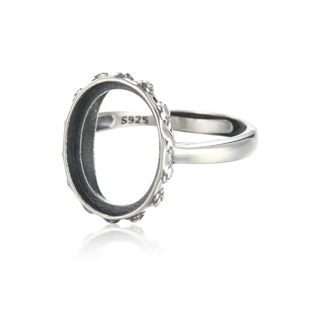 Ring Setting for 12x15mm Oval Cabochons Thai Sterling Silver Adjustable Band Ring Blank
Ring Setting for 12x15mm Oval Cabochons Thai Sterling Silver Adjustable Band Ring Blank