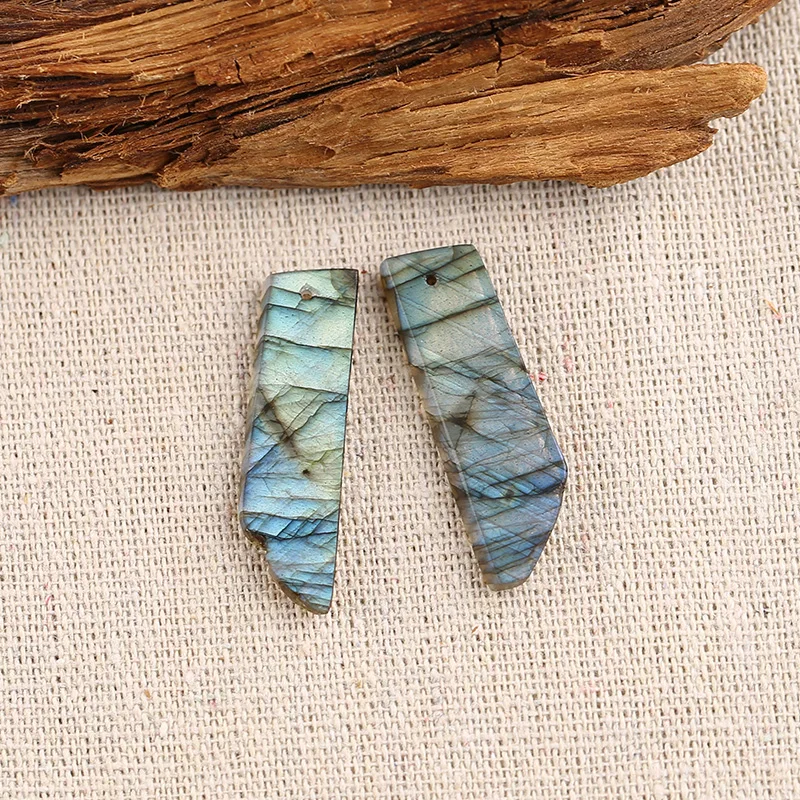 B&F Labradorite Earring Beads, Handmade Natural stones beads, Polished Stones for jewelry Making Supplies
B&F Labradorite Earring Beads, Handmade Natural stones beads, Polished Stones for jewelry Making Supplies