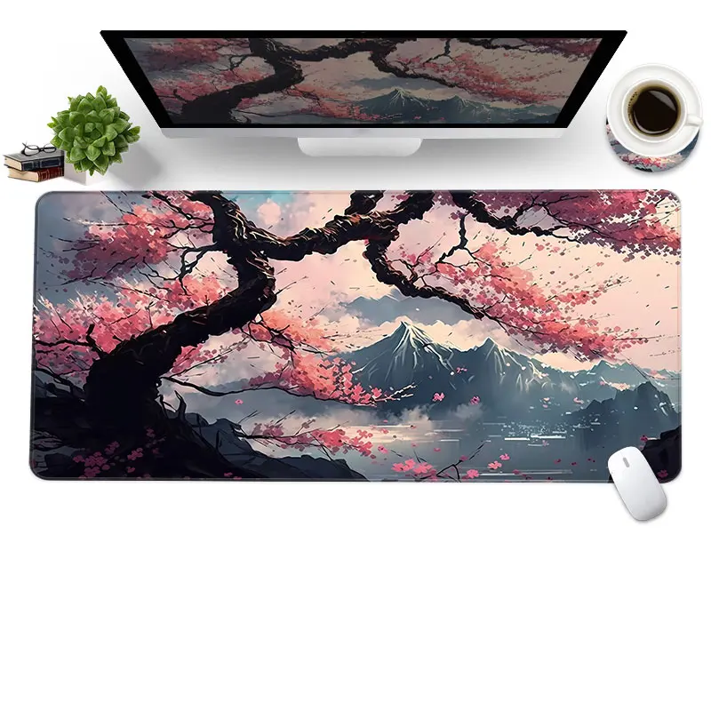 Mouse Pad,Pink Cherry Blossom Tree,Large Gaming Mouse Pad,Extended Big Mouse Pad with Non-Slip Base and Stitched Edge,80X30CM
Mouse Pad,Pink Cherry Blossom Tree,Large Gaming Mouse Pad,Extended Big Mouse Pad with Non-Slip Base and Stitched Edge,80X30CM