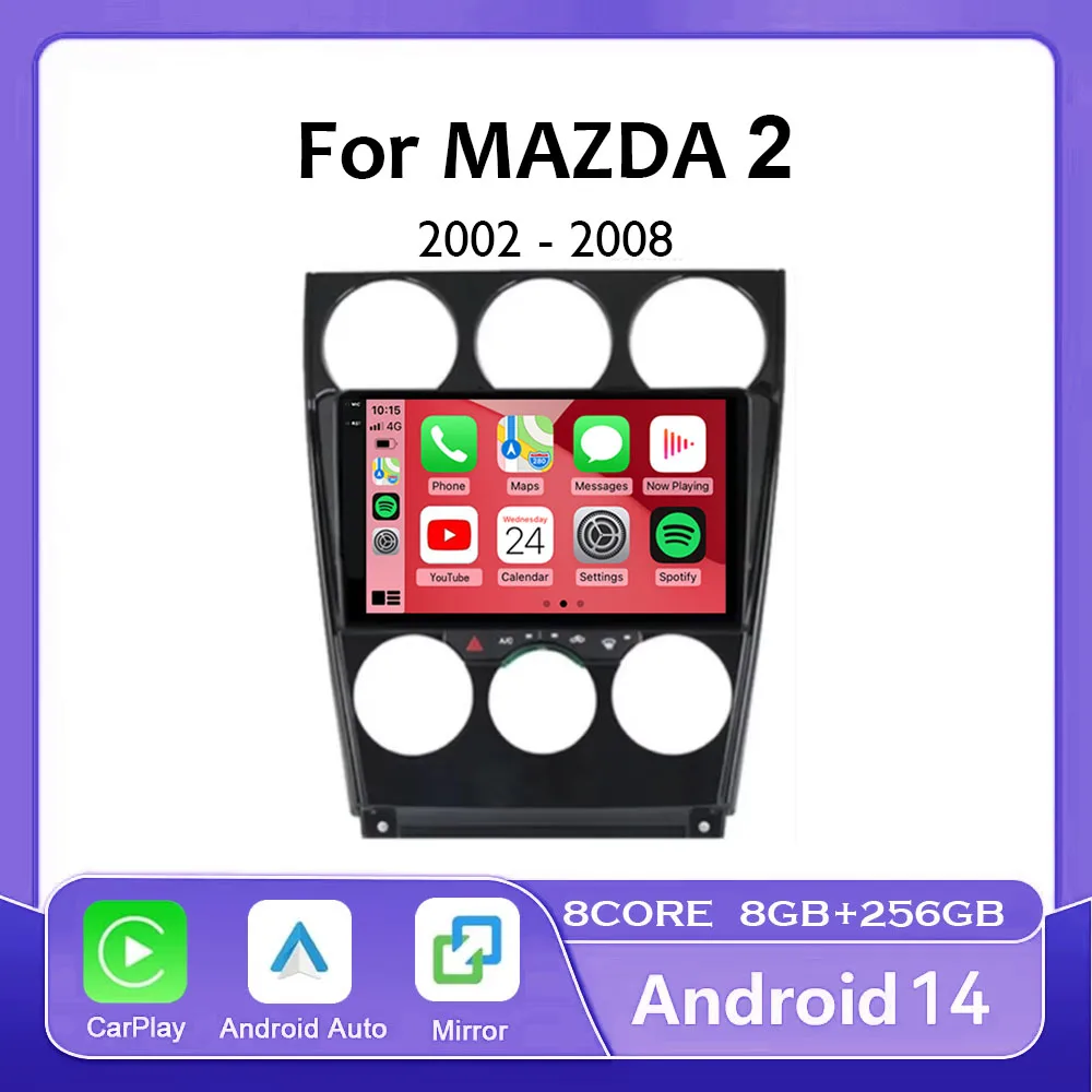 For Mazda 6 2004-2015 Android 14 Head Unit Car Radio Central Multimedia Navigation Wireless Carplay Stereo Screen Universal
For Mazda 6 2004-2015 Android 14 Head Unit Car Radio Central Multimedia Navigation Wireless Carplay Stereo Screen Universal