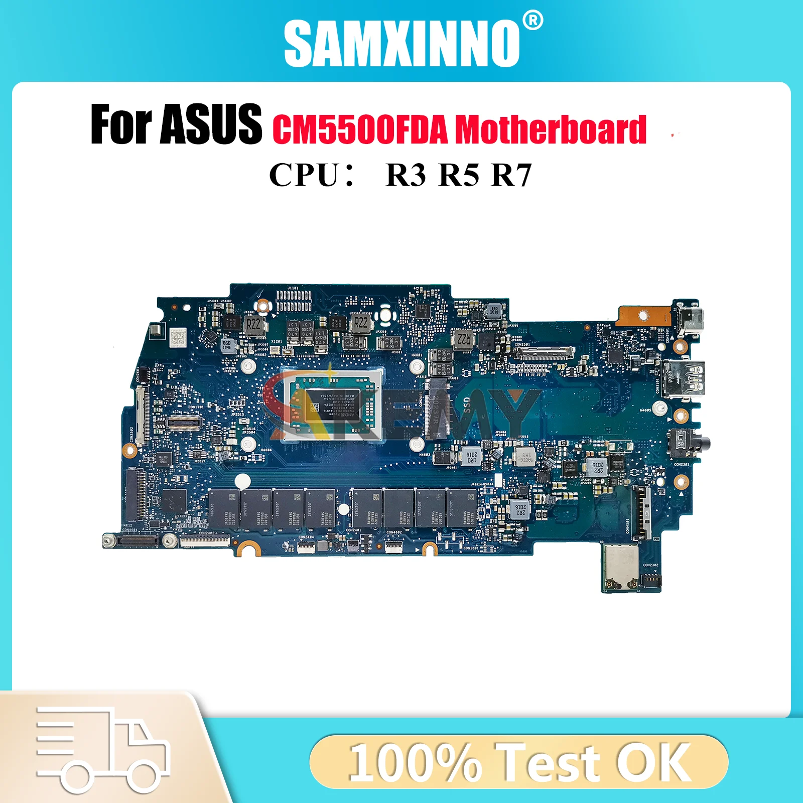CM5500FDA Laptop Motherboard For ASUS Chromebook CM5500F CM5500FDA Notebook Mainboard With R3 R5 R7 CPU 100% tests OK fast ship
CM5500FDA Laptop Motherboard For ASUS Chromebook CM5500F CM5500FDA Notebook Mainboard With R3 R5 R7 CPU 100% tests OK fast ship
