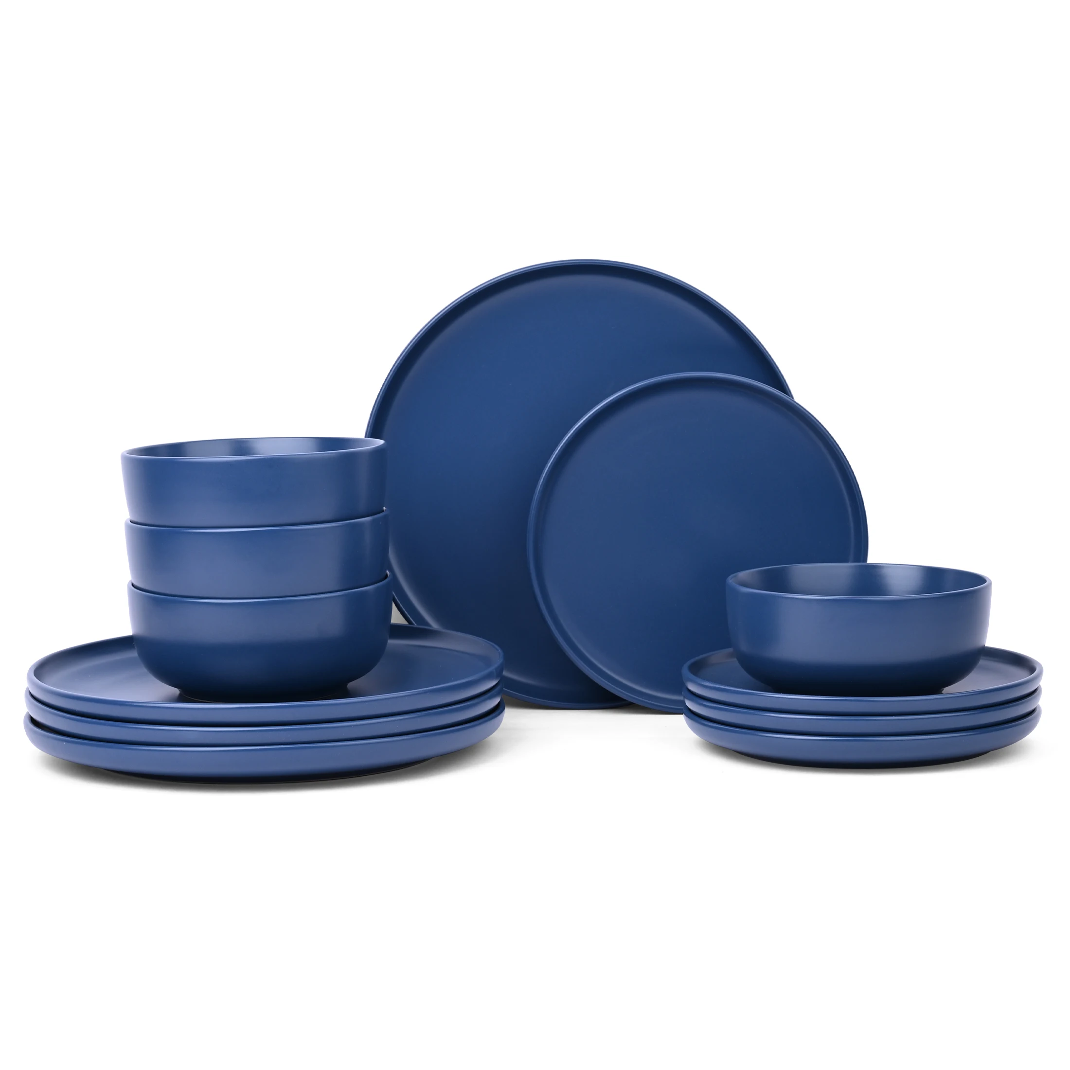 Blue Stoneware Dinnerware Set of 12 Pieces
Blue Stoneware Dinnerware Set of 12 Pieces