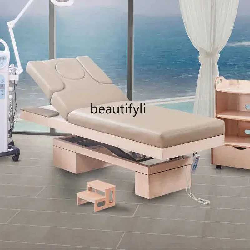 High-end electric beauty bed, multi-functional SPA massage bed, solid wood health treatment, bed
High-end electric beauty bed, multi-functional SPA massage bed, solid wood health treatment, bed