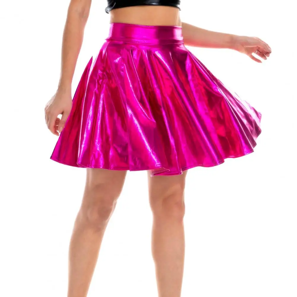 Women Big Hem Skirt Faux Leather A-line Skirt with High Elastic Waist Pleated Design юбка длинная
Women Big Hem Skirt Faux Leather A-line Skirt with High Elastic Waist Pleated Design юбка длинная