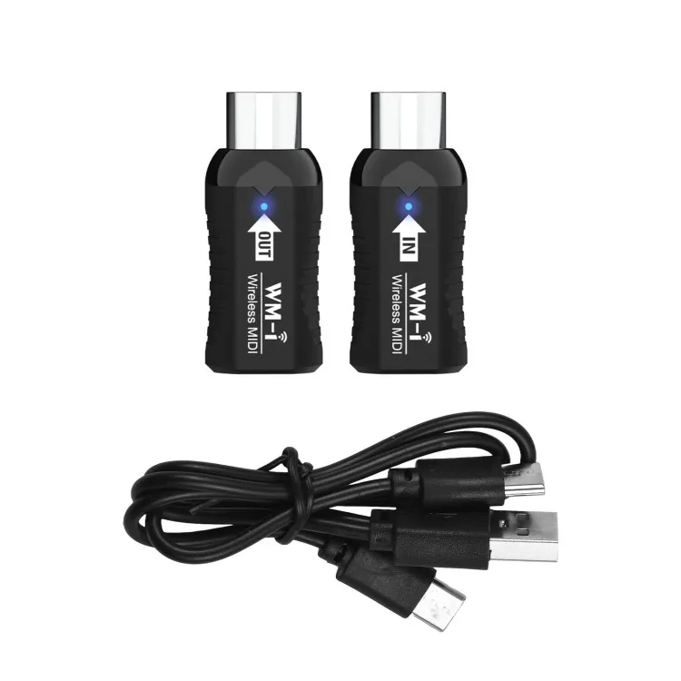 Wireless MIDI Adapter Rechargeable Audio Transmitter Receiver 2.4GHz Ultra-Low Latency Built-in Silent Portable MIDI Connector f
Wireless MIDI Adapter Rechargeable Audio Transmitter Receiver 2.4GHz Ultra-Low Latency Built-in Silent Portable MIDI Connector f