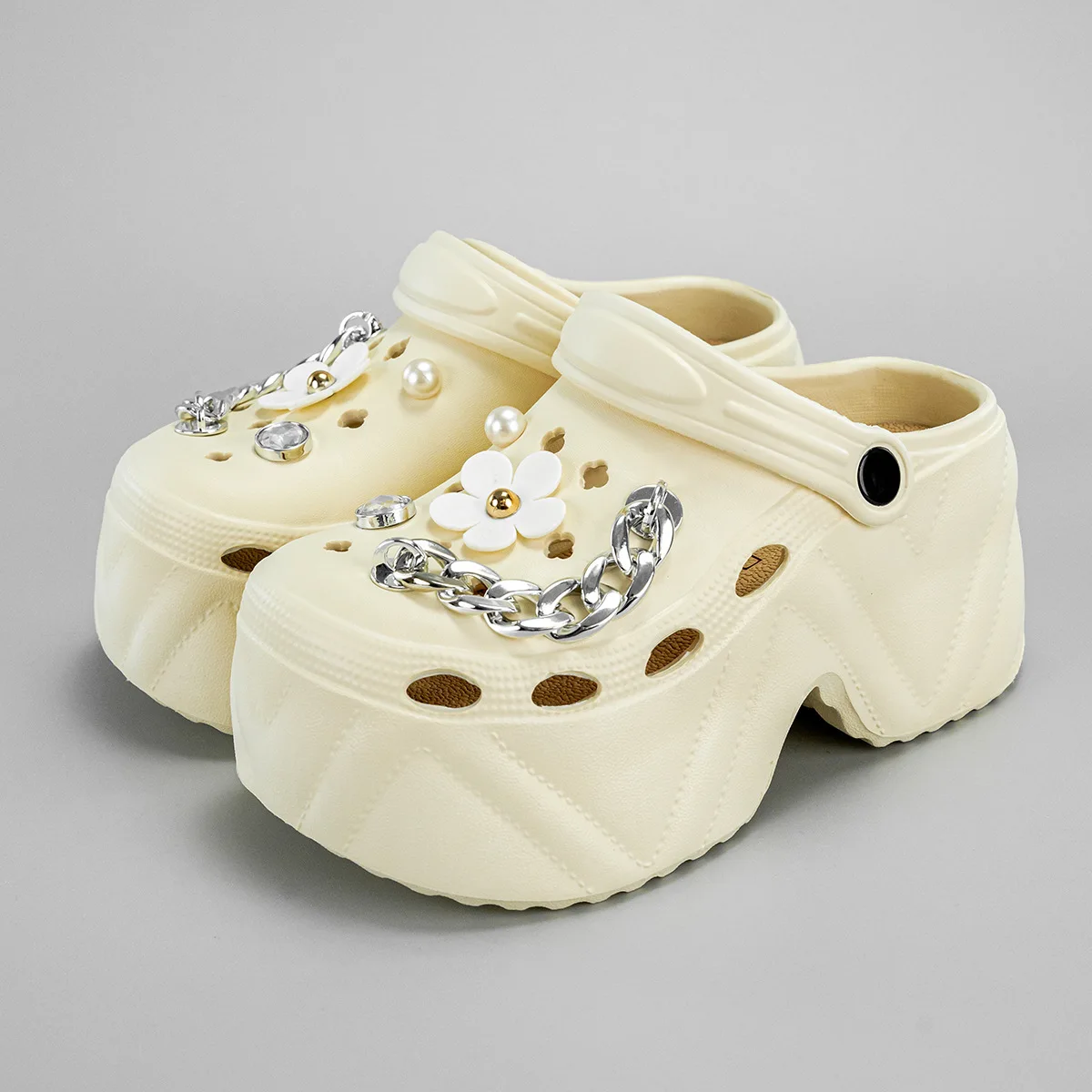 New Chain 9CM Thick Sole Hole Shoes Summer Outdoor Beach Sandals Floral Non-Slip EVA Garden Shoes
New Chain 9CM Thick Sole Hole Shoes Summer Outdoor Beach Sandals Floral Non-Slip EVA Garden Shoes