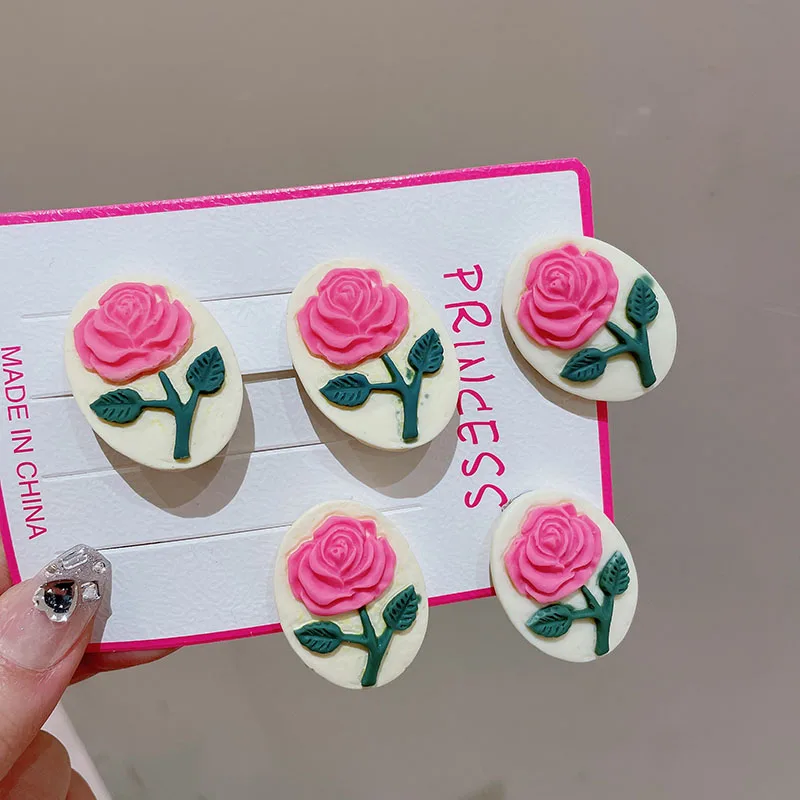 Rose flower cute heart tulip small hairpin female fashion sweet cute style duckbill clip side hairpin hair accessories
Rose flower cute heart tulip small hairpin female fashion sweet cute style duckbill clip side hairpin hair accessories