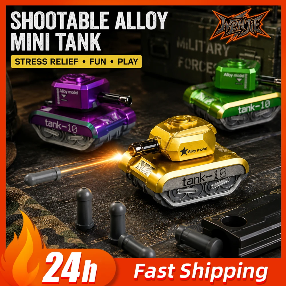 Shootable Alloy Mini Tank Fidget Toy Model, Metal Tank Desk Toy, Decompression safety toys, Mini Military Tank Collectible Gift
Shootable Alloy Mini Tank Fidget Toy Model, Metal Tank Desk Toy, Decompression safety toys, Mini Military Tank Collectible Gift