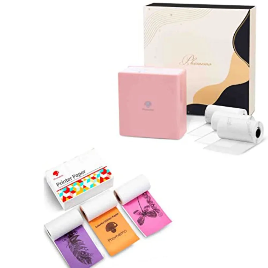 Mini Pocket Printer- M02 Portable Thermal Tiny Photo Printer with 6 Rolls Paper for Home School Office Compatible with iOS and
Mini Pocket Printer- M02 Portable Thermal Tiny Photo Printer with 6 Rolls Paper for Home School Office Compatible with iOS and