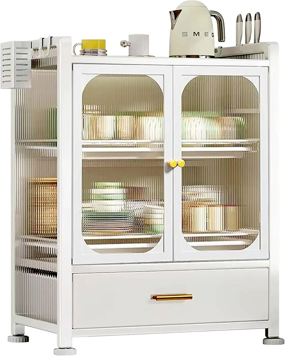Multifunctional Kitchen Storage Cabinet with Drawers - Dual Door Dish Rack, Dustproof Design for Home & Restaurant Kitchens
Multifunctional Kitchen Storage Cabinet with Drawers - Dual Door Dish Rack, Dustproof Design for Home & Restaurant Kitchens
