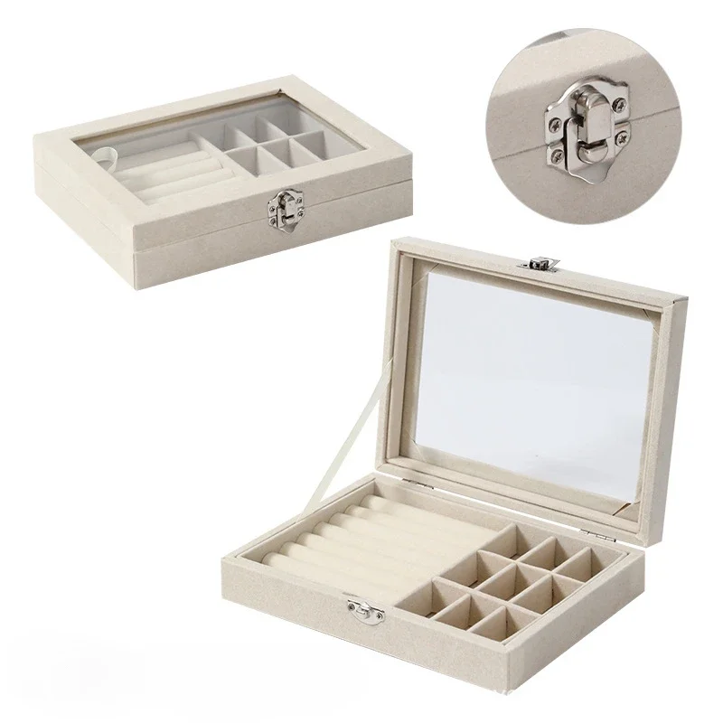 Jewelry Storage Box, Ring Earring Storage Box, Dust-proof Jewelry Display Portable Jewelry Box, Velvet and Thicker
Jewelry Storage Box, Ring Earring Storage Box, Dust-proof Jewelry Display Portable Jewelry Box, Velvet and Thicker