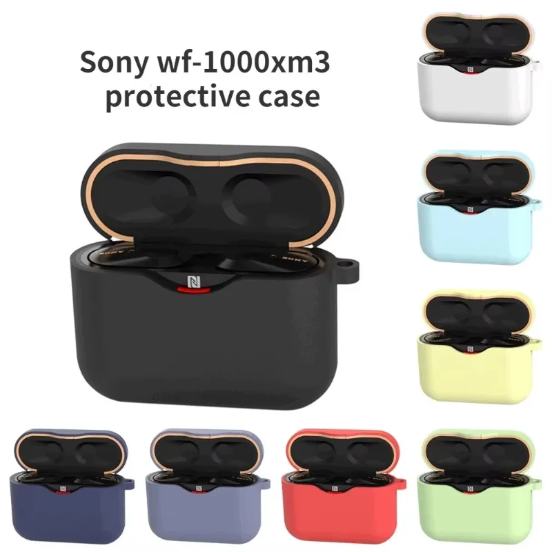 Soft Case for SONY WF-1000XM3 Earphone Accessories Silicone Box Cover Case for SONY WF 1000 XM3 Shell with Anti-lost Hook Funda
Soft Case for SONY WF-1000XM3 Earphone Accessories Silicone Box Cover Case for SONY WF 1000 XM3 Shell with Anti-lost Hook Funda