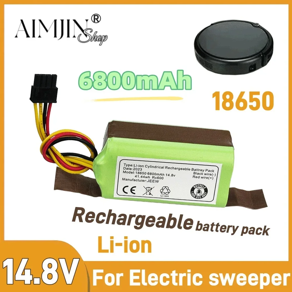 18650 14.8V 6800mAh Robot Vacuum Cleaner Battery for LIFERO RX9 360 S5 S7pro T90 Proscenic KAKA760 P1S P2 Li-ion Replacement Bat
18650 14.8V 6800mAh Robot Vacuum Cleaner Battery for LIFERO RX9 360 S5 S7pro T90 Proscenic KAKA760 P1S P2 Li-ion Replacement Bat