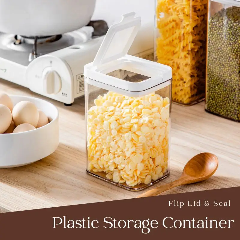 Kitchen Storage Pots, Food Storage Box for Rice Cereal,Pasta,Snacks, Food containers, Flip & Sealed & leak-proof
Kitchen Storage Pots, Food Storage Box for Rice Cereal,Pasta,Snacks, Food containers, Flip & Sealed & leak-proof