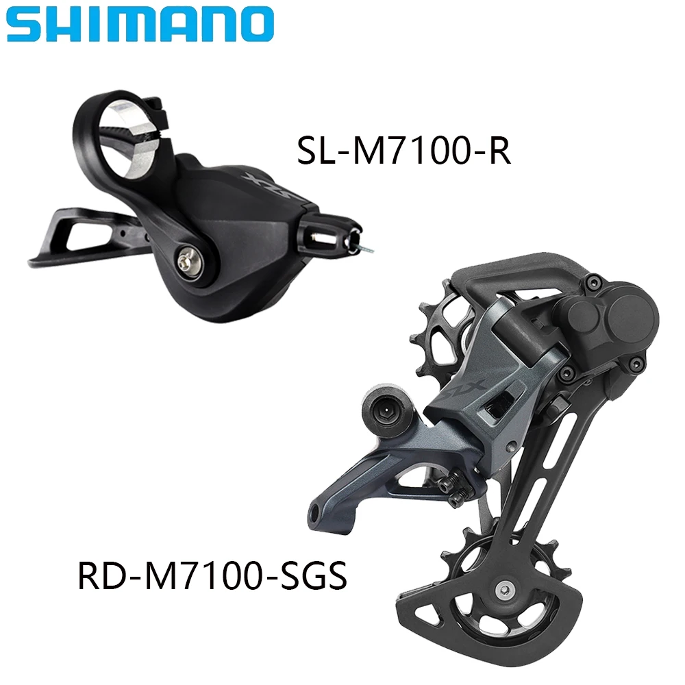 SHIMANO 12-скоростной переключатель M7100, комплекты SL-M7100-R, рычаг переключения передач RD-M7100-SGS, задний переключатель, оригинальные детали для MTB велосипеда
SHIMANO 12-скоростной переключатель M7100, комплекты SL-M7100-R, рычаг переключения передач RD-M7100-SGS, задний переключатель, оригинальные детали для MTB велосипеда