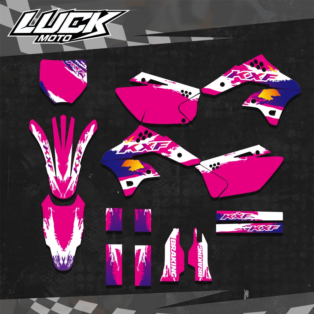 For Kawasaki KX250F KXF250 KX 250F KXF 250 2006 2007 2008 Full Graphics Decals Stickers Motorcycle Background Custom Number Name
For Kawasaki KX250F KXF250 KX 250F KXF 250 2006 2007 2008 Full Graphics Decals Stickers Motorcycle Background Custom Number Name