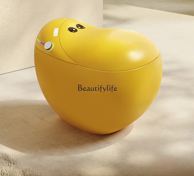 Yellow smart toilet enlarged seat without water pressure automatic toilet
Yellow smart toilet enlarged seat without water pressure automatic toilet