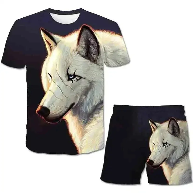 2025 Fashion High Quality Men's T-shirt Set with Animal 3D Printing Wolf Totem Summer Casual T-shirt Shorts 2-piece Set
2025 Fashion High Quality Men's T-shirt Set with Animal 3D Printing Wolf Totem Summer Casual T-shirt Shorts 2-piece Set