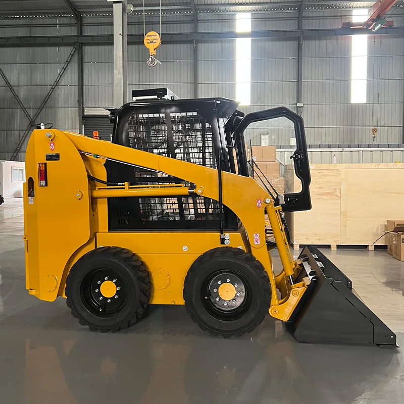 Diesel Compact Loader Small Skid Steer Loader With 4 Functions Bucket Fork For Construction Material Handling 
Diesel Compact Loader Small Skid Steer Loader With 4 Functions Bucket Fork For Construction Material Handling