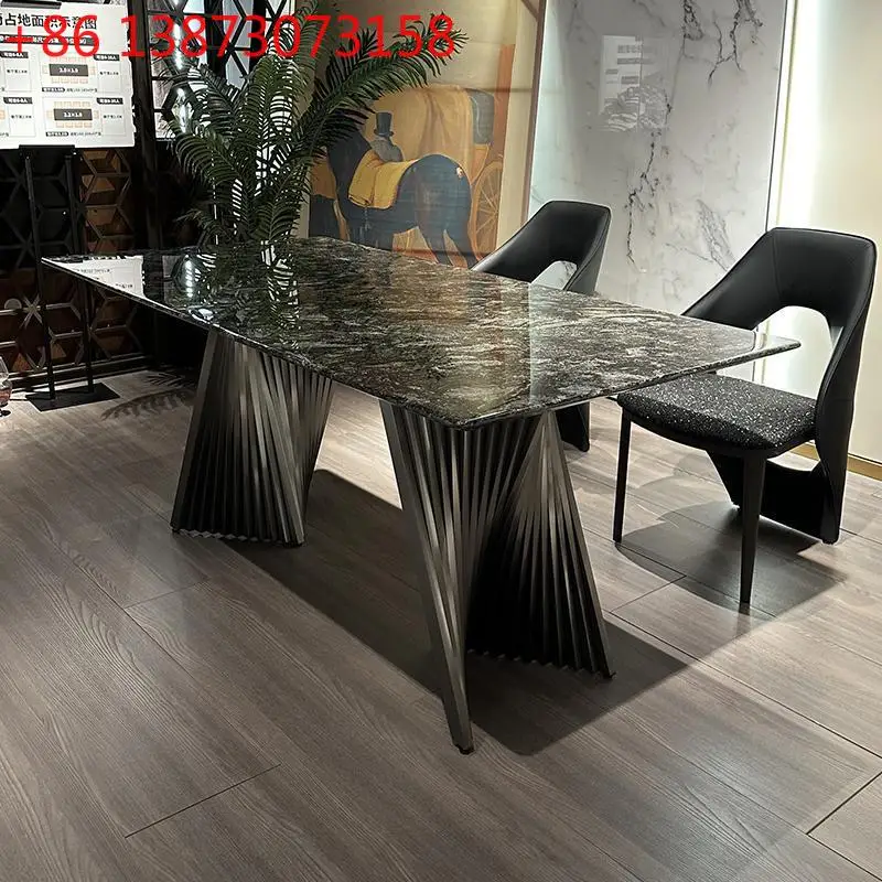 Brazil imported platinum diamond luxury stone dining table Italian minimalist villa high-end natural marble rectangular
Brazil imported platinum diamond luxury stone dining table Italian minimalist villa high-end natural marble rectangular