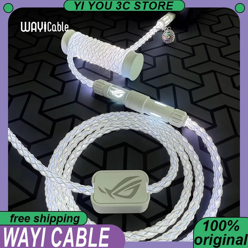 WAYi Keyboard Cable Mechanical Magnetic RGB Magnetron Color Changing 8K Aviation Plug Cable PC Laptop Keyboard Accessories
WAYi Keyboard Cable Mechanical Magnetic RGB Magnetron Color Changing 8K Aviation Plug Cable PC Laptop Keyboard Accessories