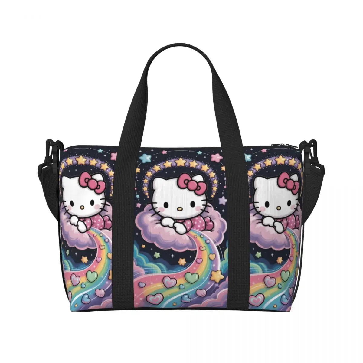 Custom Large Hello Kitty Tote Bag for Women Cute Cat Shoulder Shopper Gym Beach Travel Bag
Custom Large Hello Kitty Tote Bag for Women Cute Cat Shoulder Shopper Gym Beach Travel Bag