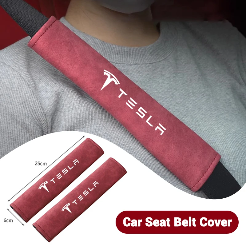 2PCS Leather Universal Car Seat Belt Shoulder Cover Pad For Tesla Model 3 Y S X 2021 Roadster Auto Styling Interior Accessories
2PCS Leather Universal Car Seat Belt Shoulder Cover Pad For Tesla Model 3 Y S X 2021 Roadster Auto Styling Interior Accessories